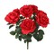 20" Rose Bush w/ 7 Silk Blooms - 2 Pack Lifelike Floral Décor